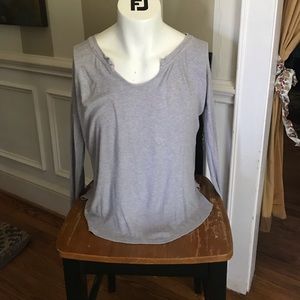 Bordeaux from Anthropologie top